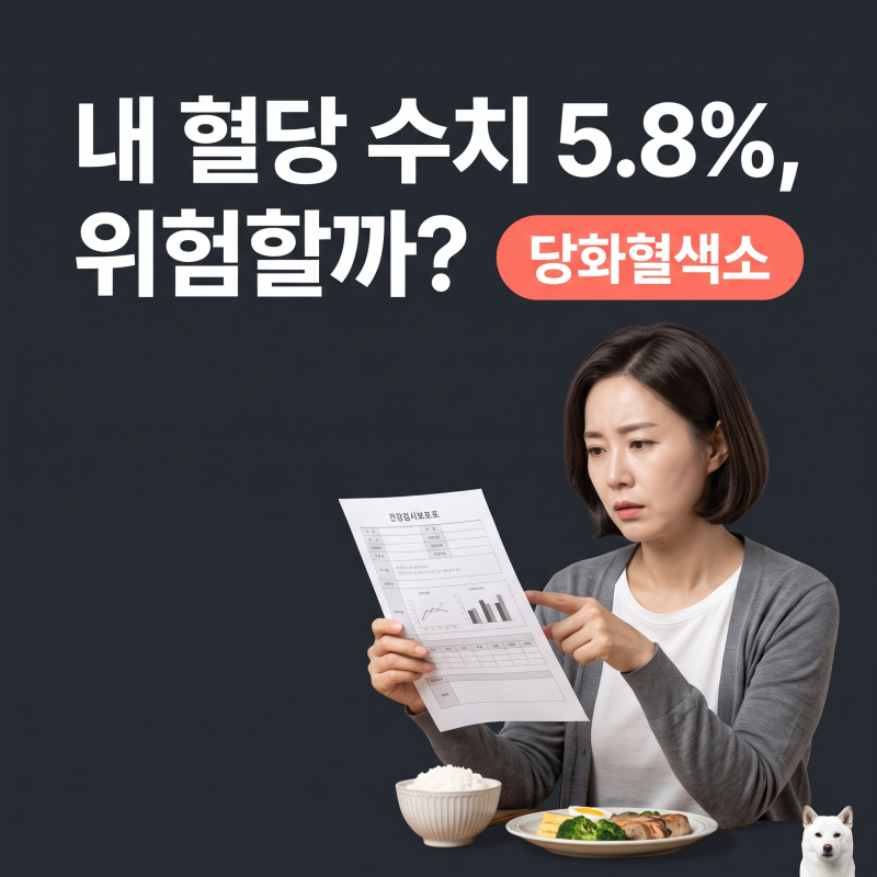 당화혈색소 5.8% 정상수치 오해와 건강검진표 제대로 읽는 법