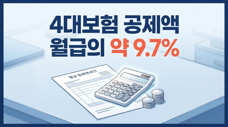 월급별 2026년 4대보험 공제액, 이렇게 계산해요 계산 방법