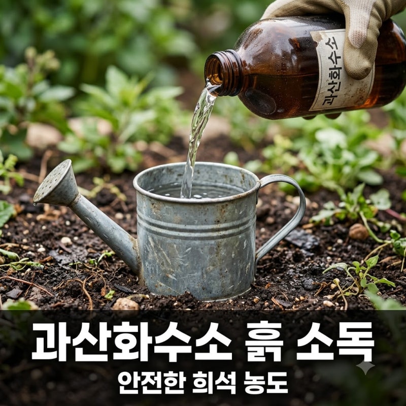 과산화수소 흙 소독 방법! 안전한 희석 농도와 뿌리파리 퇴치 비결