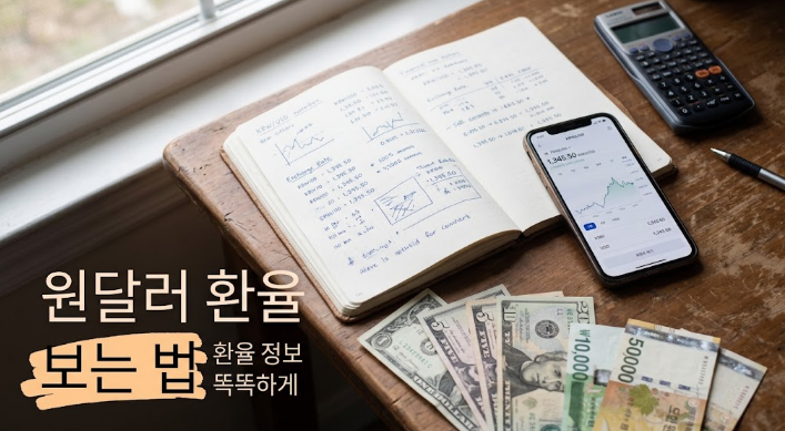 원달러 환율, 지금 뭘 봐야 하나 (초보 기준으로 정리)