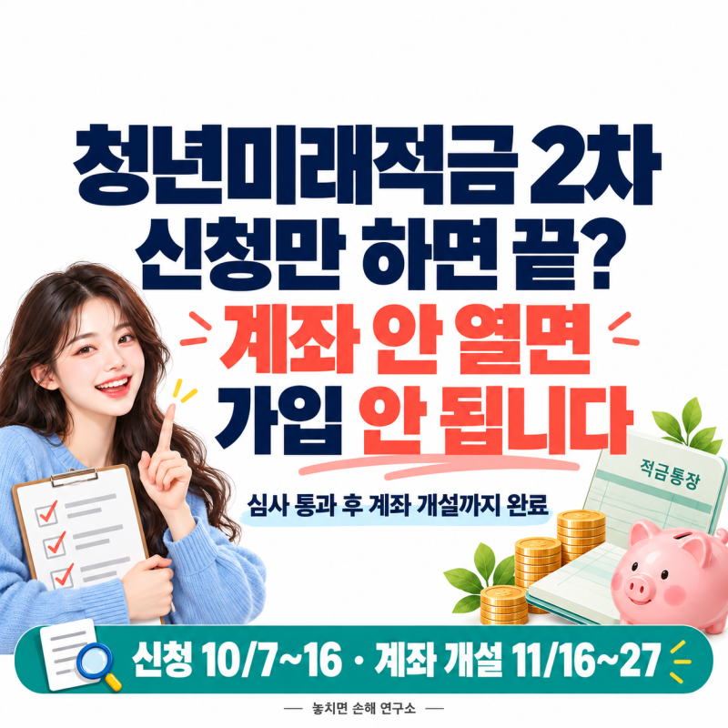 청년미래적금 2차, 1차 놓쳤다면? 신청 전 내 상황부터 확인하세요