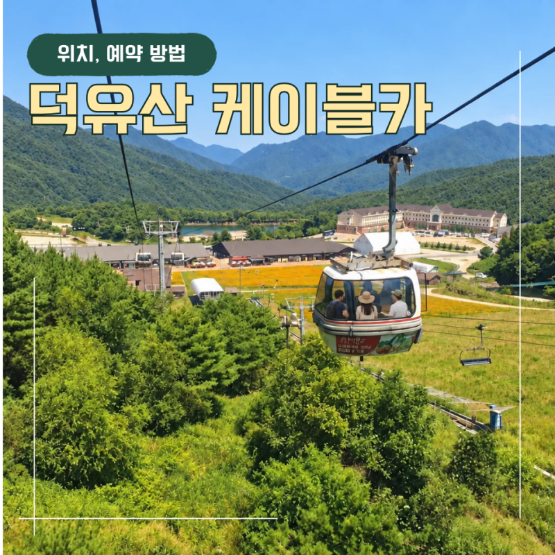 덕유산 케이블카 예약 없이 가능할까? 주말 운영시간 총정리