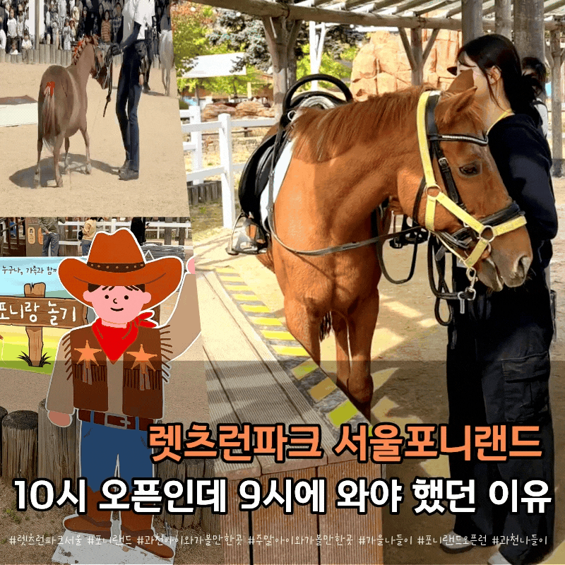 렛츠런파크 서울 포니랜드 아이와 주말 후기｜포니타기 티켓팅·오픈런 팁