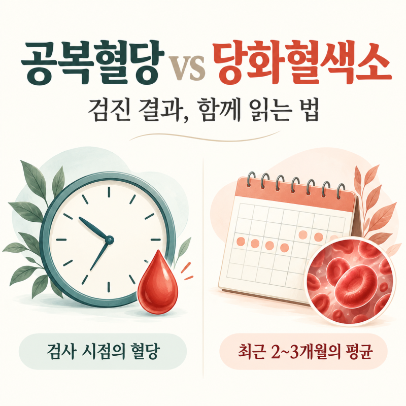공복혈당과 당화혈색소 차이, 정상 범위와 검진 결과 읽는 법