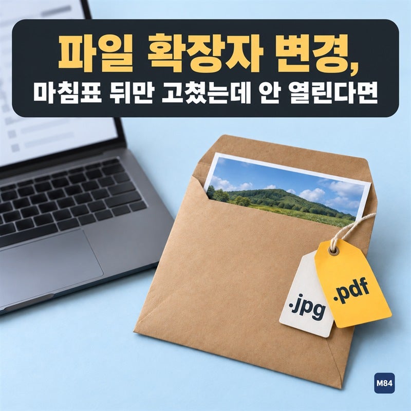 파일 확장자 변경, 마침표 뒤만 고쳤는데 안 열리는 이유 — 진짜 형식을 바꾸는 길은 따로 ....