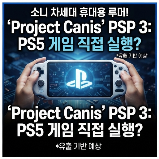 소니 PSP 3 루머 확산, PS5 게임 직접 실행하는 휴대용 콘솔일까