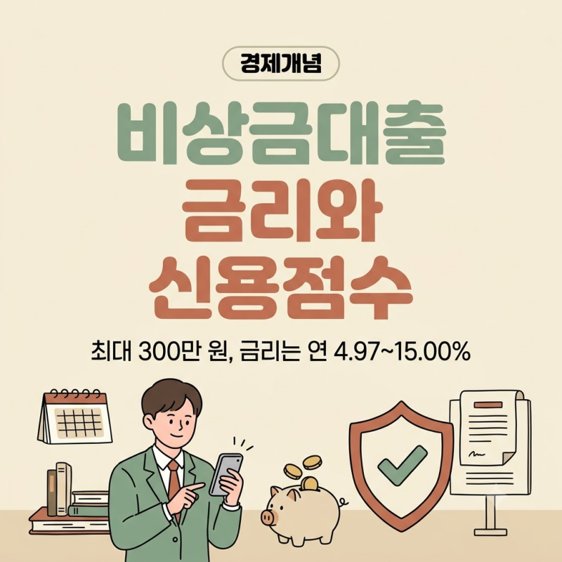 비상금대출 2026 금리 비교와 신용점수 영향, 기준금리 3% 시대에 달라진 점