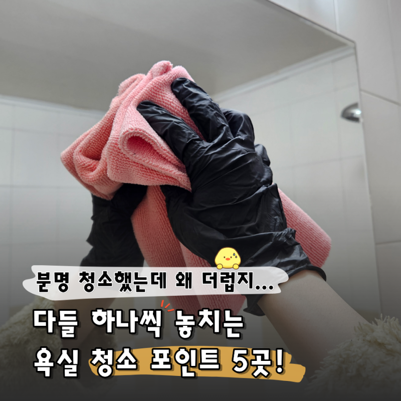 "화장실 청소 안했어?" 소리 듣기 싫다면… 욕실 청소 팁 방법 5가지집 청소 열심히 했는데도