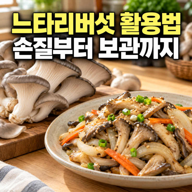 느타리버섯 활용법｜콜레스테롤 효능 제대로 알고 볶음·무침·보관까지