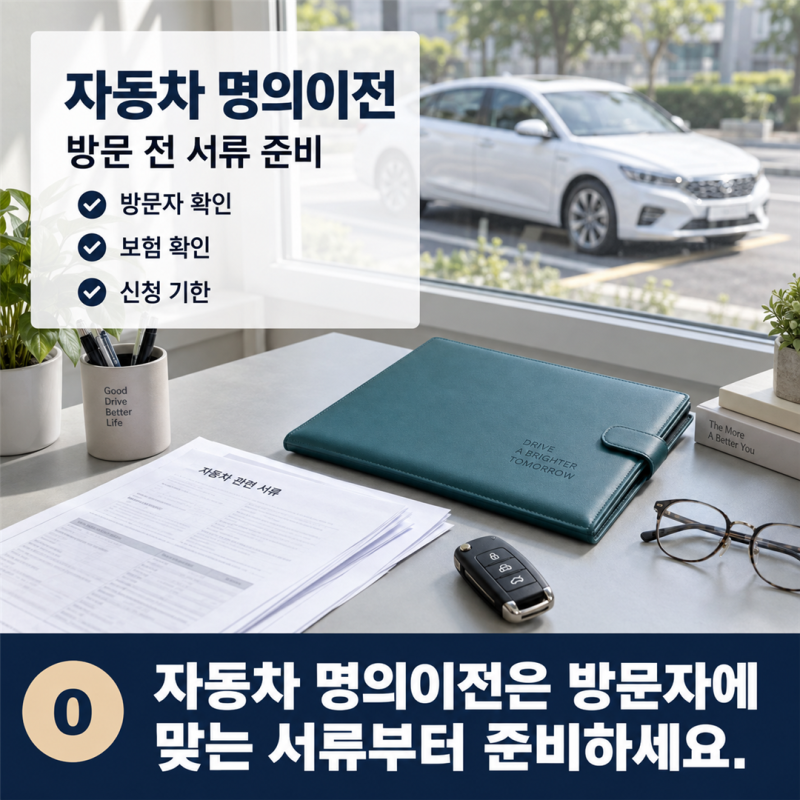 자동차 명의이전 서류, 개인 간 매매 준비물과 온라인 신청 제한