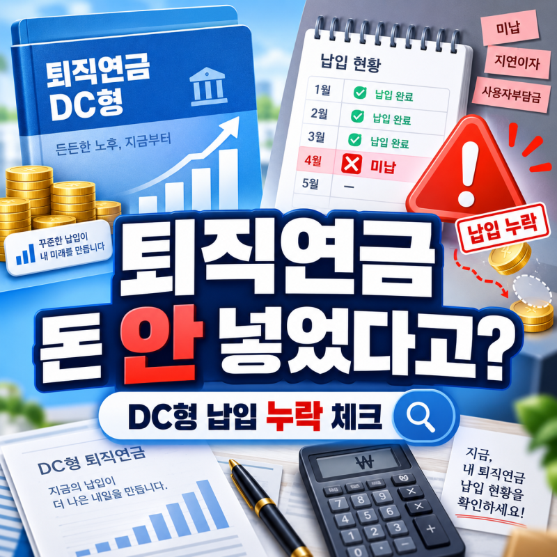 퇴직연금 가입만 해놓고 돈은 안 넣었다고? 회사가 잘 말해주지 않는 DC형 납입 권리
