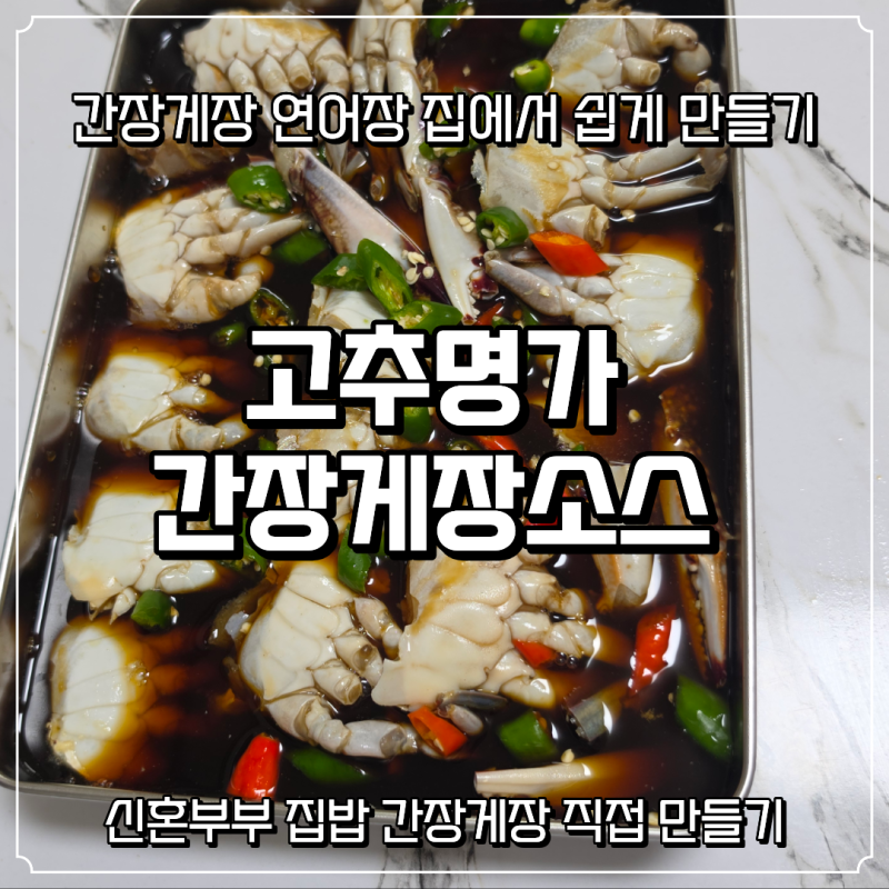 고추명가 간장게장소스로 간장게장 연어장 만들기 신혼부부 집밥