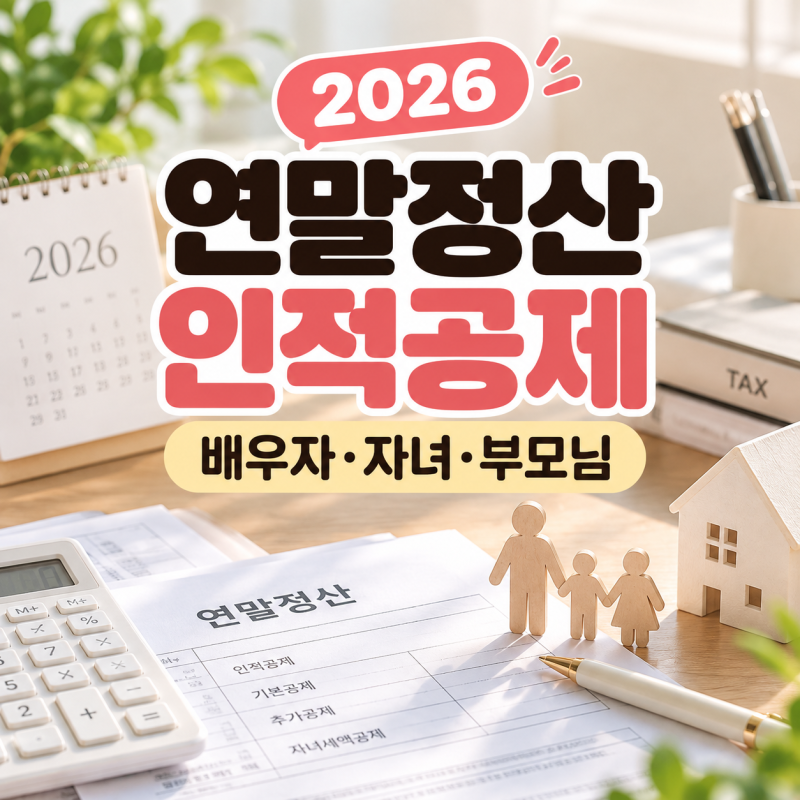 연말정산 인적공제 | 2026 부양가족 기준, 배우자·자녀·부모님 공제 조건