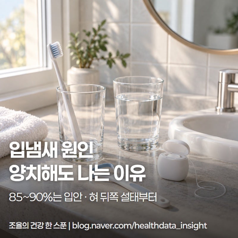 입냄새 원인 85~90%는 입안, 혀 뒤쪽부터 닦아보세요