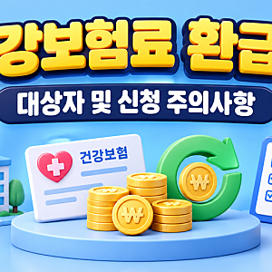 건강보험료 환급금 조회 시 체납액 공제와 소득 조정 후 정산 주의사항
