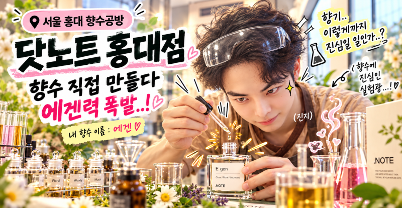 [서울 핫플] 서울 홍대 향수공방 닷노트 홍대점｜향수 만들러 갔다가 코가 과로사 할 뻔한 후....