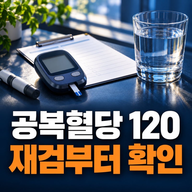 공복혈당 120, 정상수치·검사 시간과 재검 전 확인할 것