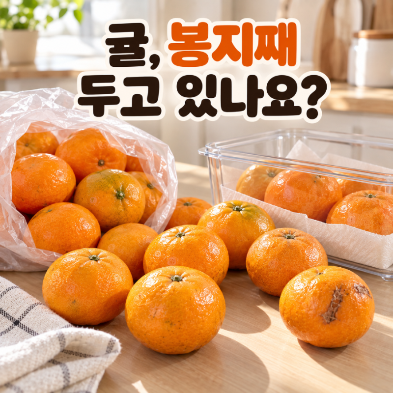 귤 보관법, 곰팡이 줄이고 오래 보관하려면 상처 난 귤부터 골라내세요