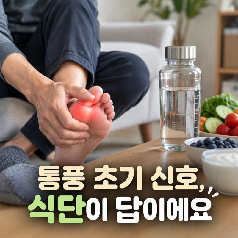 [통풍 증상] 무조건 식단 관리가 필요, 요산 낮추는 통풍에 좋은 음식과 식단 관리