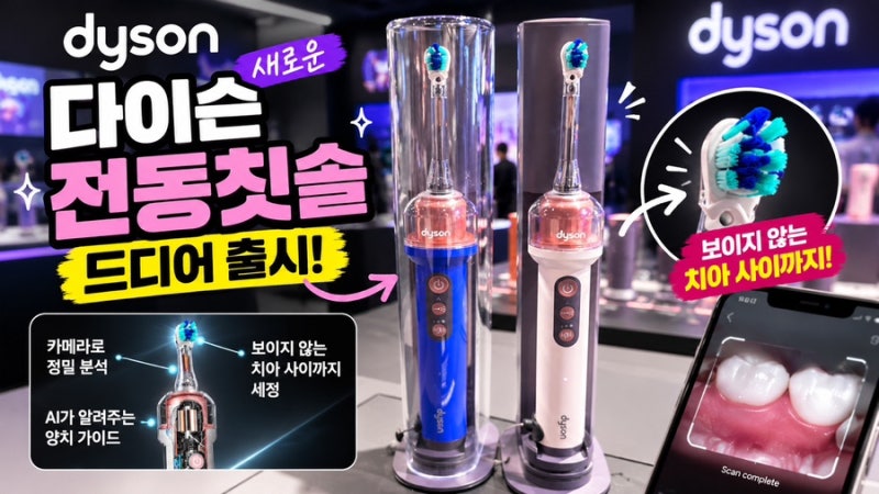 다이슨이 칫솔까지 만들었다? 74만9천원 카메라젯, 대체 뭐가 다를까