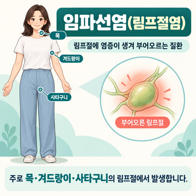 임파선염 원인 및 증상, 치료 검사에 대해서