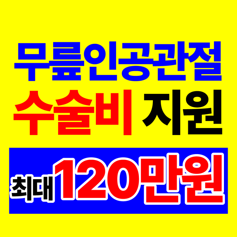 무릎 인공관절 수술비 얼마나 지원될까? 부모님 치료비 알아보기