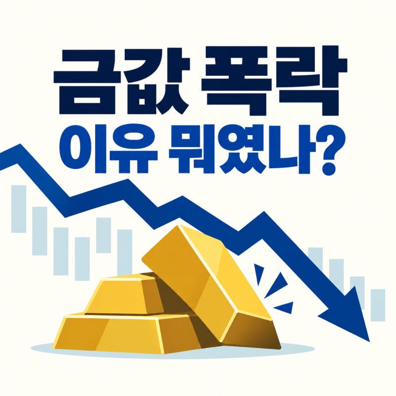 금값 폭락 이유, 왜 4% 급락했나? 금리·달러가 핵심