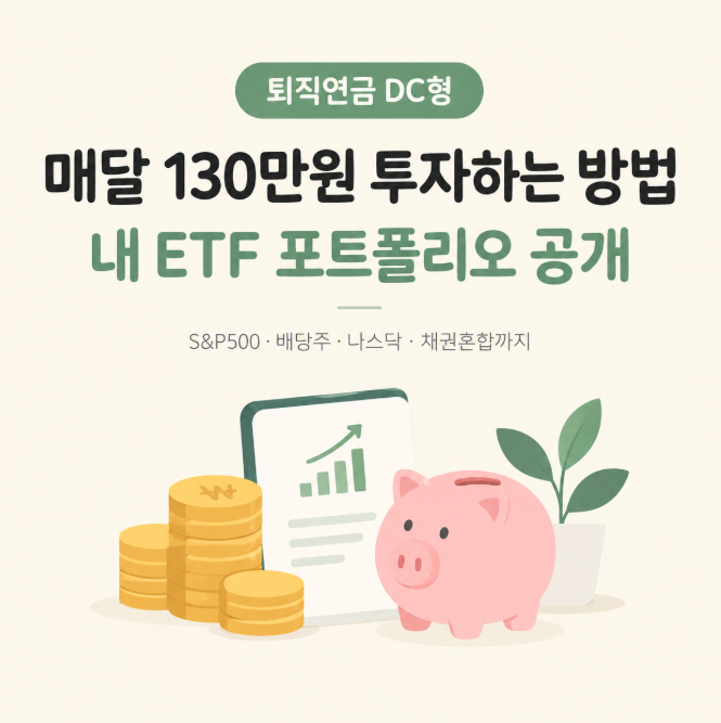 30대 직장인의 퇴직연금 DC형 투자법｜ ETF 포트폴리오 공유