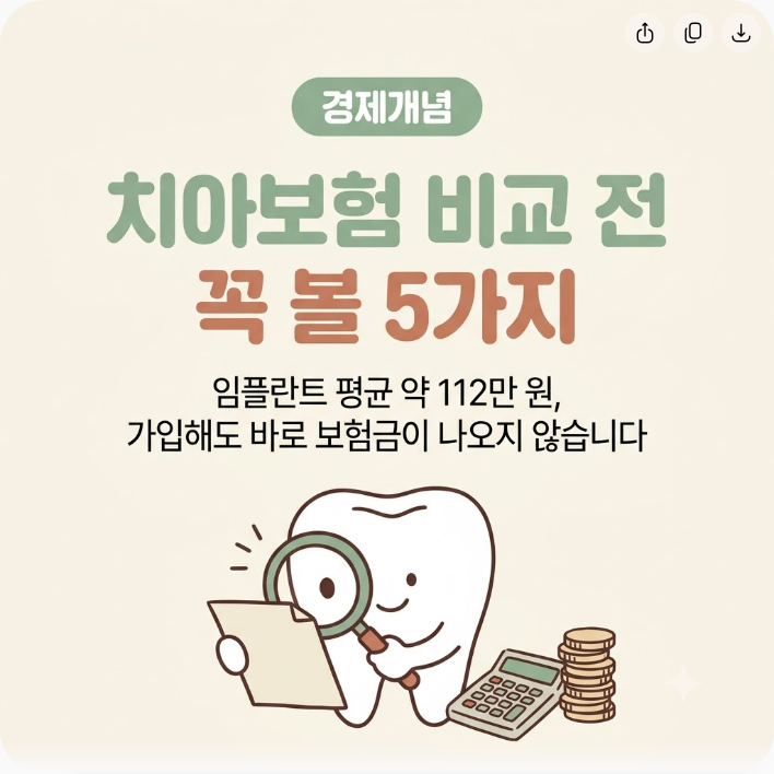 치아보험 추천 전에 면책기간·감액기간부터: 비교할 때 꼭 확인할 5가지
