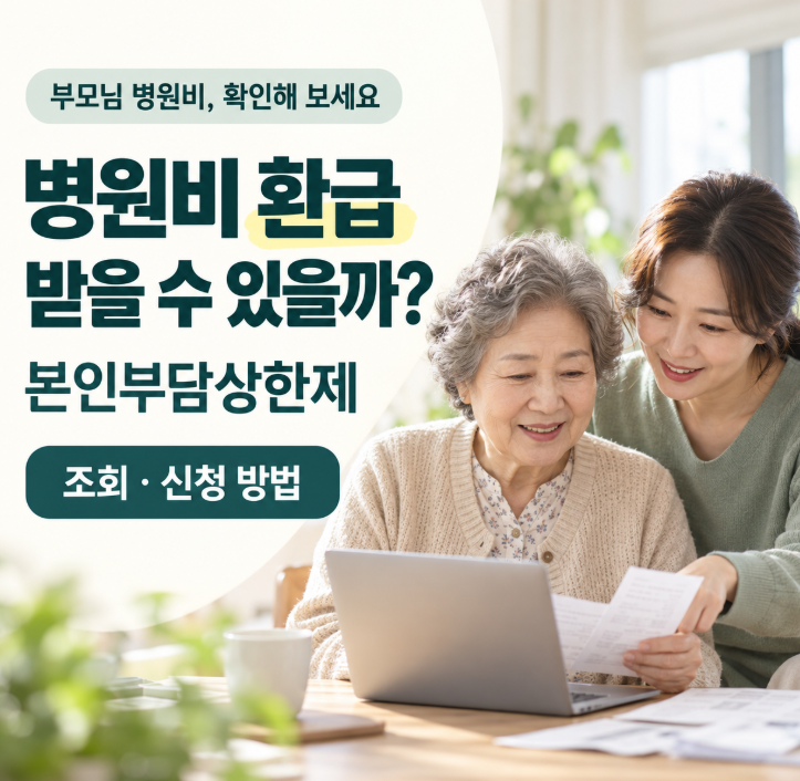 (2편) 병원비 환급받을 수 있을까?｜본인부담상한제 조회·신청 방법