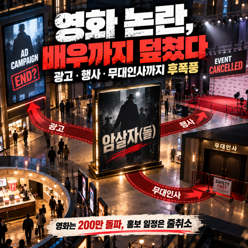 영화 논란이 배우 광고까지 번졌다｜‘암살자(들)’ 후폭풍, 유해진 광고·이민호 행사 줄줄....