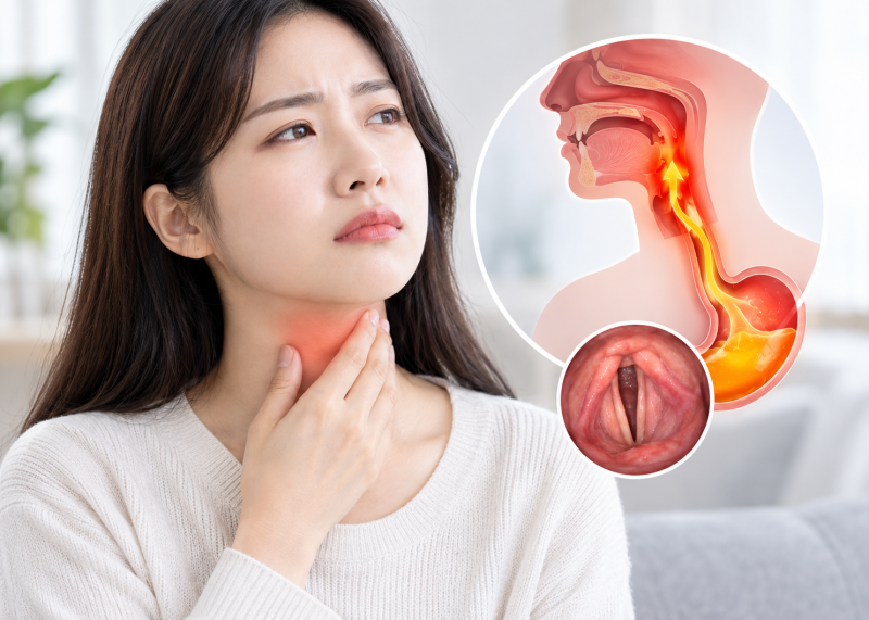 목에 이물감이 계속 느껴진다면? 역류성 후두염의 증상과 치료