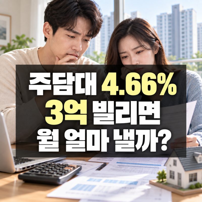 주담대 금리 0.66%p 차이 별거 아닌 줄 알았는데…3억 대출 계산해보니