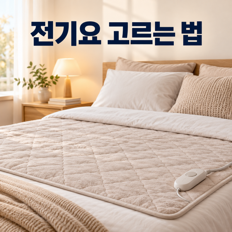 전기요 고르는 법｜크기·소비전력·세탁·안전기능 확인하기