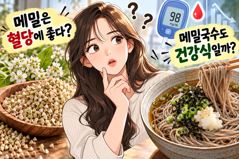 메밀 혈당 효능과 메밀국수 건강식 진실 완벽 정리