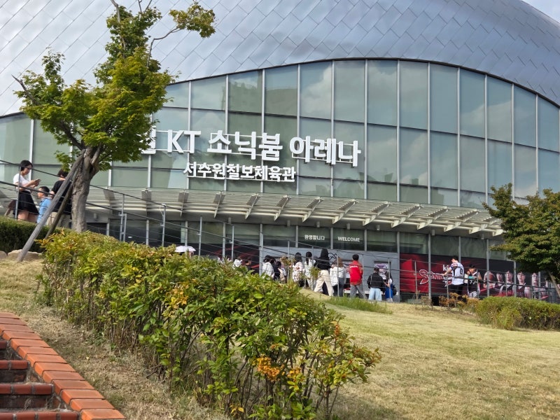 수원 KT 소닉붐 홈 개막전 후기 2층 R2구역 시야