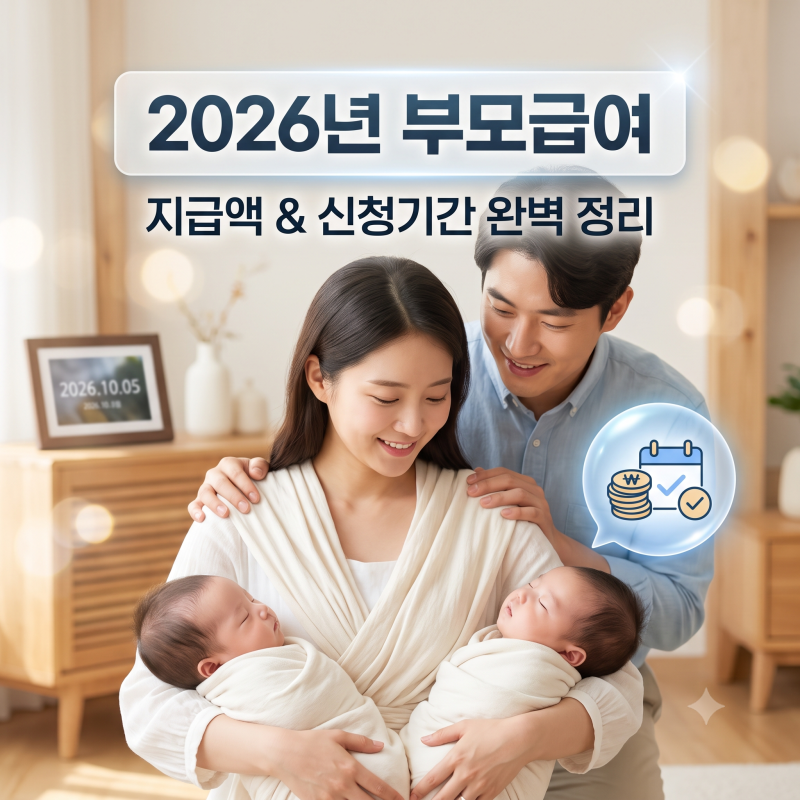 2026 부모급여 신청 언제까지? 둘째 쌍둥이는?
