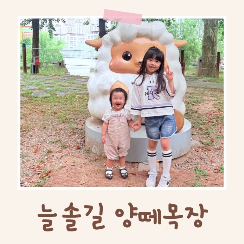 [인천 아이와 갈만한 곳 추천] 인천 논현동 늘솔길 양떼목장 (카페,숲놀이터,주차 등)
