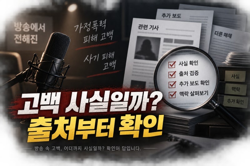 이수영, 가정폭력·사기 고백 사실 확인 기준은?