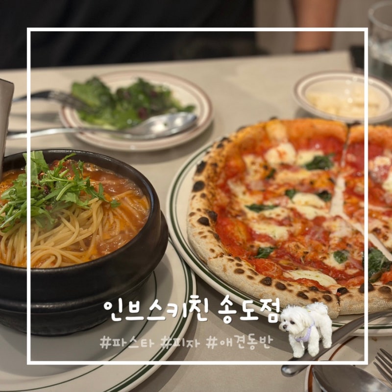 송도 센트럴파크 애견동반 가능한 식당 이탈리안 레스토랑 인브스키친 송도점 방문 후기