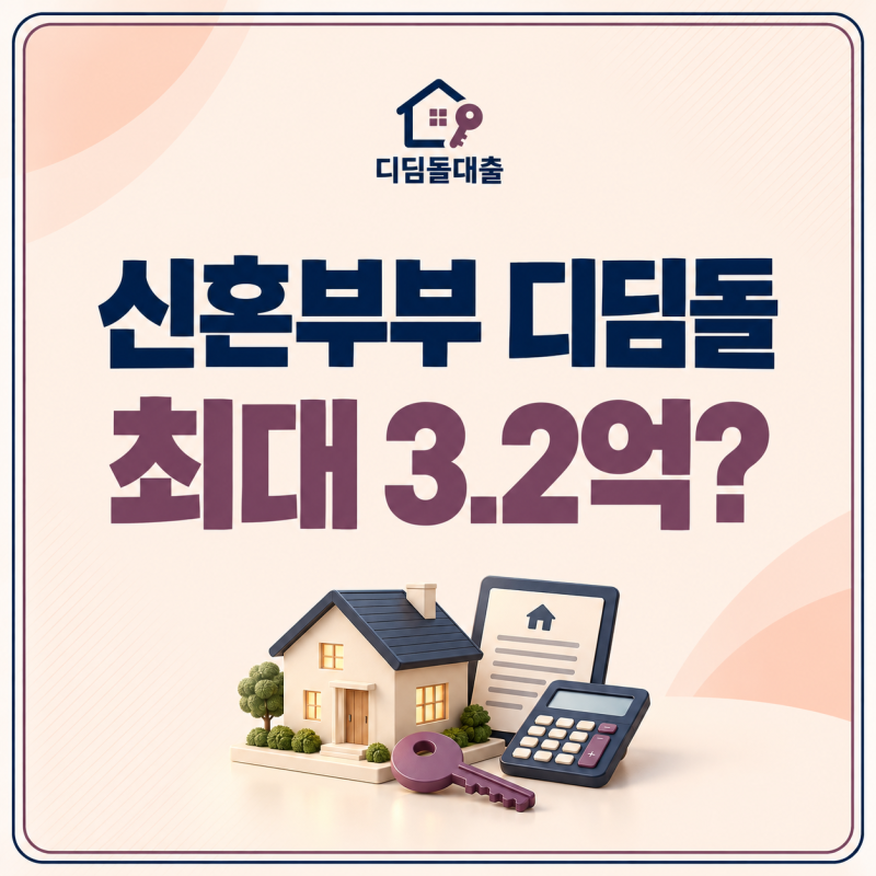 신혼부부 디딤돌대출 최대 3.2억 가능할까? 현실적인 자금 계획 세우기 4단계