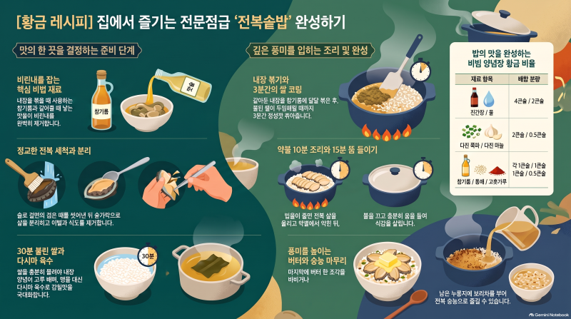 전복솥밥 레시피