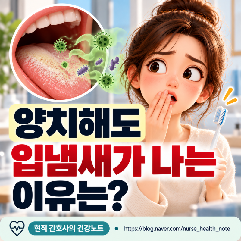 양치해도 입냄새가 나는 이유 7가지｜혀·잇몸·구강건조 확인하세요