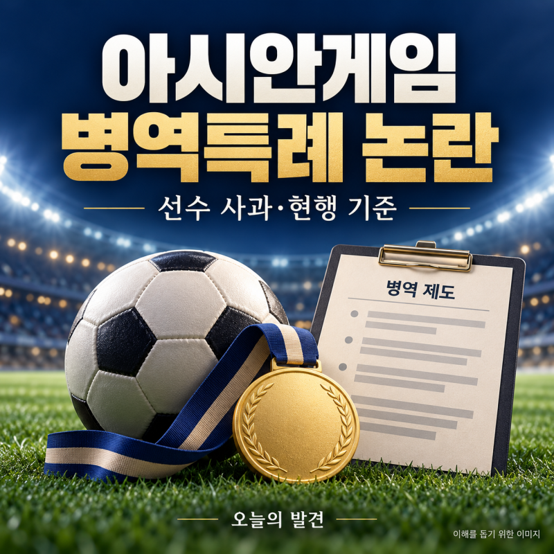 아시안게임 금메달 군면제 논란, 병역특례 조건과 선수 사과 정리