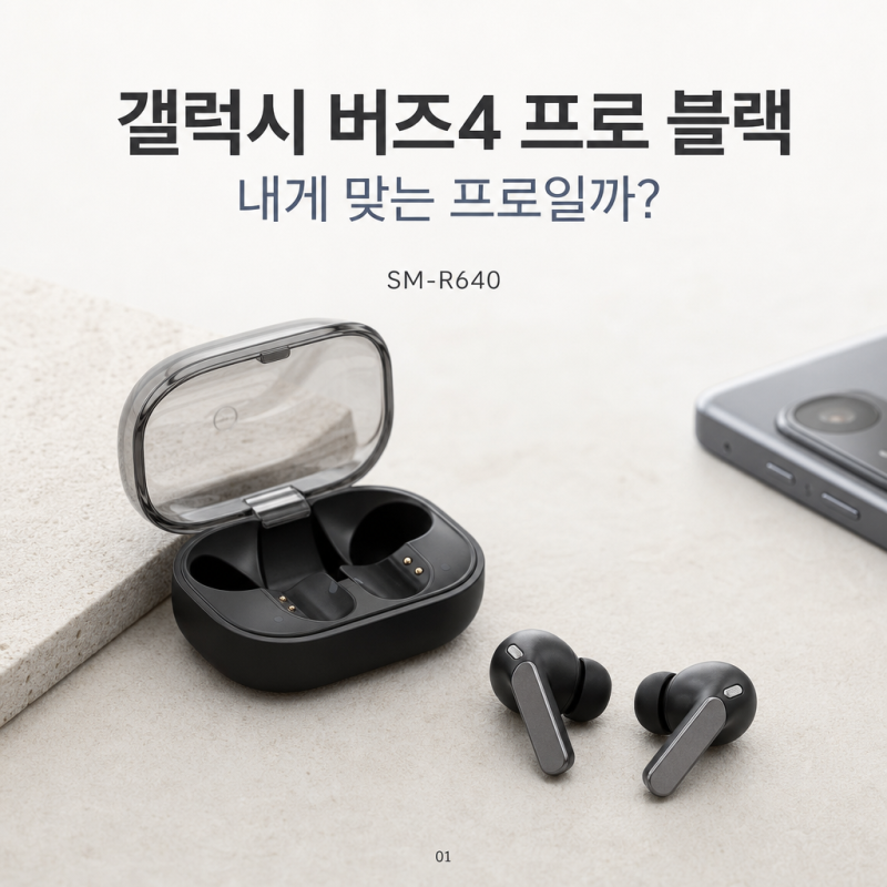 갤럭시 버즈 4 프로 블랙, 버즈 4보다 더 투자할 만할까?