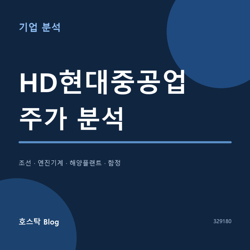 [HD현대중공업 주가 분석] 이익은 최대인데 주가는 고점 대비 44% 하락한 이유