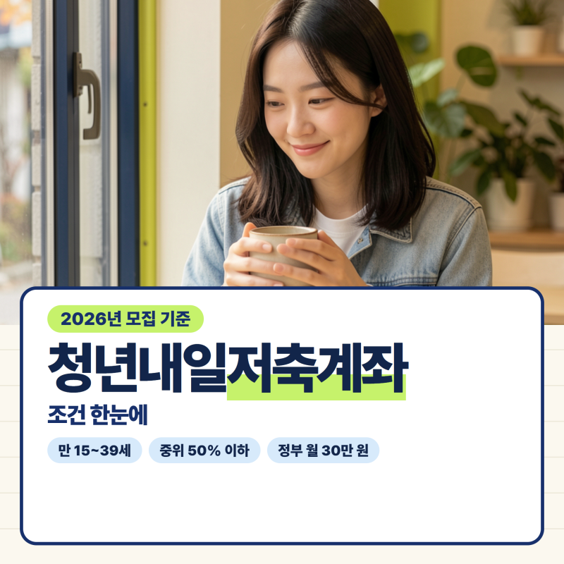 청년내일저축계좌 조건, 중위소득 50% 이하만 될까? 2026년 모집은 이미 끝났어요!