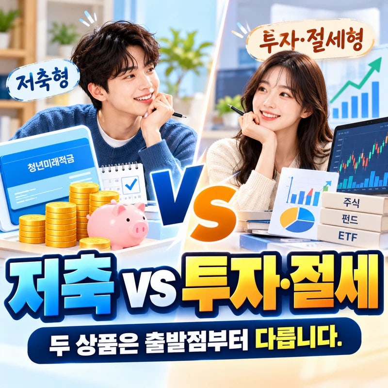 청년미래적금 vs 청년형 ISA 차이, 정부기여금·비과세 혜택 뭐가 더 유리할까