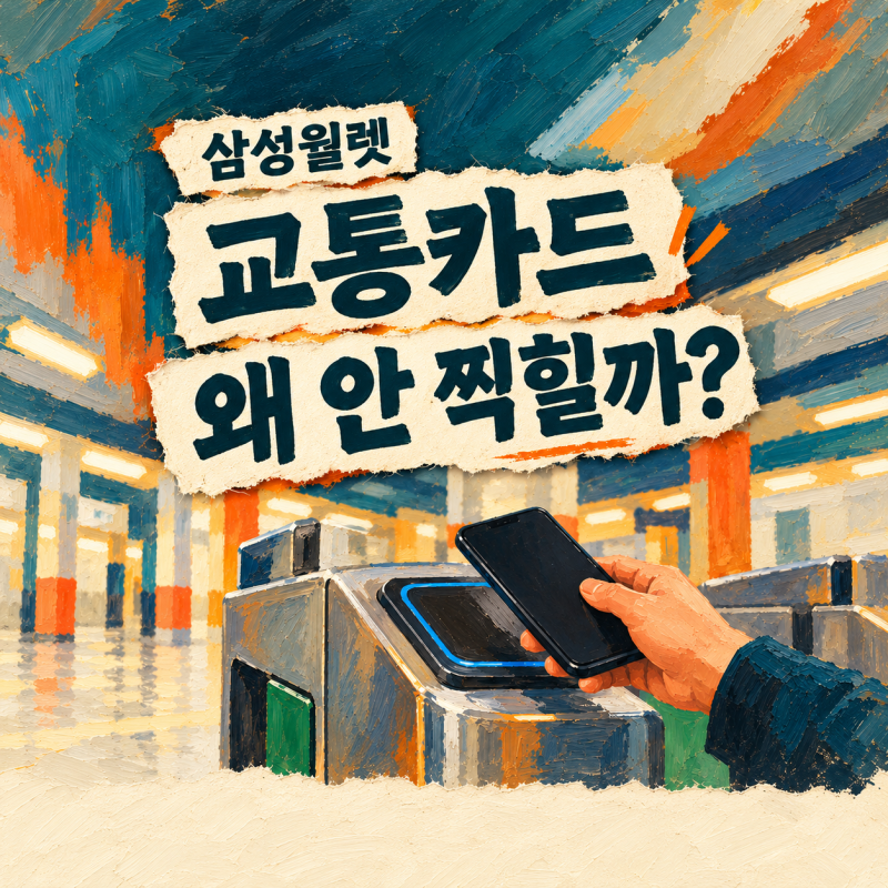 삼성월렛 교통카드 등록했는데 안 찍힐 때, 증상별 확인 순서
