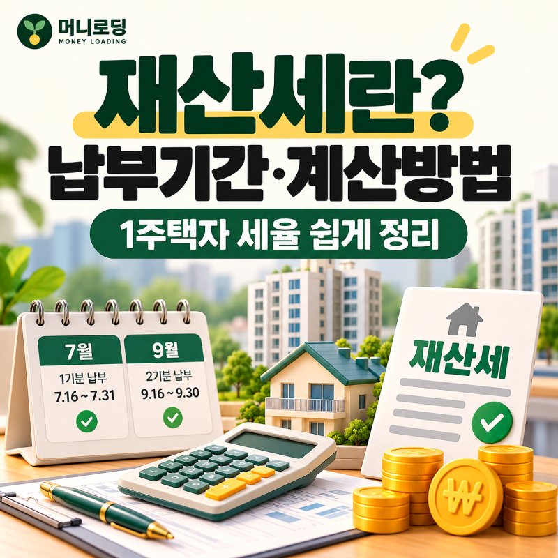 재산세란? 납부기간·계산방법·1주택자 세율 쉽게 정리